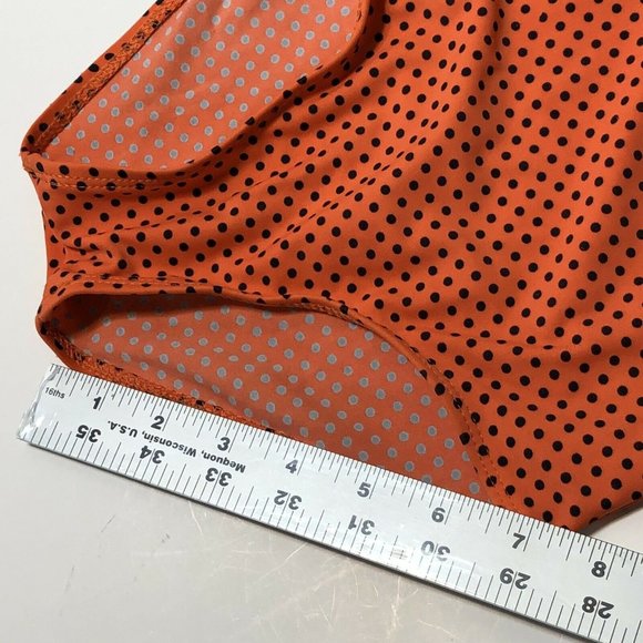 Little Star Girls size 8 Swimsuit Orange & black - Picture 3 of 11